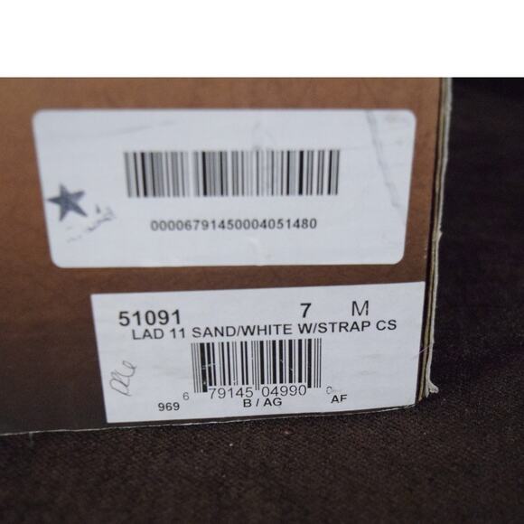 Laredo Women's Authentic Western Sand White Leather Cowboy Boots 51091 Myra 7M - Picture 15 of 15